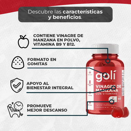 Gomas Goli Nutrition Vinagre De Manzana🍎