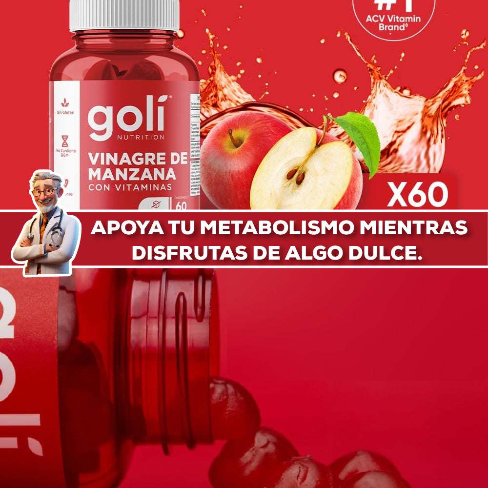 Gomas Goli Nutrition Vinagre De Manzana🍎