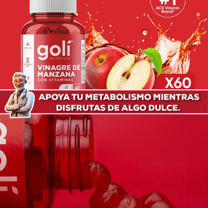 Gomas Goli Nutrition Vinagre De Manzana🍎